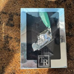 Sterling Silver Baby Bootie Ornament